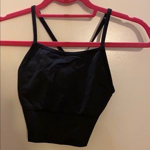 Long line sports bra/crop tank